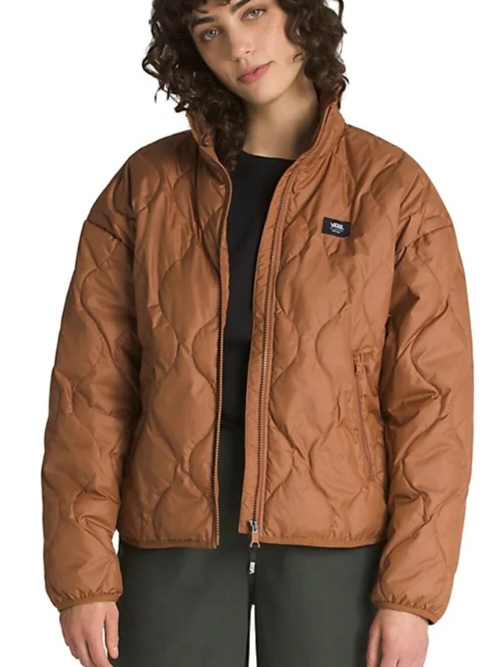 NWT Vans Tobias PrimaLoft MTE-1 Quilted Puffer Jacket Mocha Bisque Large